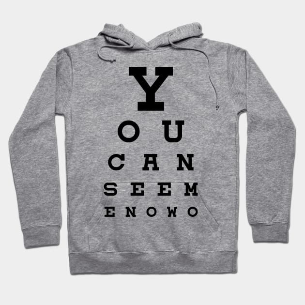 Eye Chart Hoodie by CreativePhil